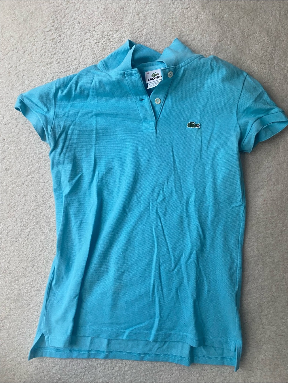 Lacoste Children’s Polo in Aqua Blue